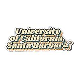 Desert Cactus University of California Santa Barbara Gauchos Vinyl Decal Laptop Water Bottle Car Scrapbook (70's Name Sticker)