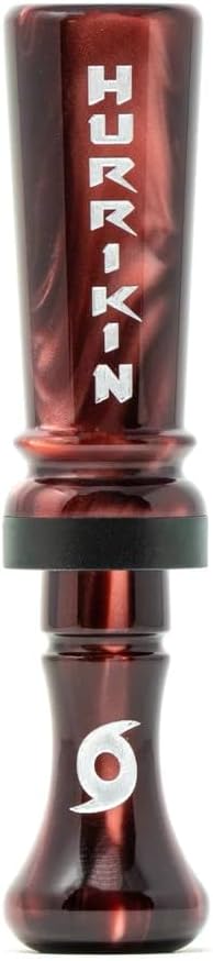 Big Hurrikin Acrylic Single Reed Duck Call with Spit Grooves – Hunting Call for Mallard, Wood Duck, Teal, Gadwall & Pintail