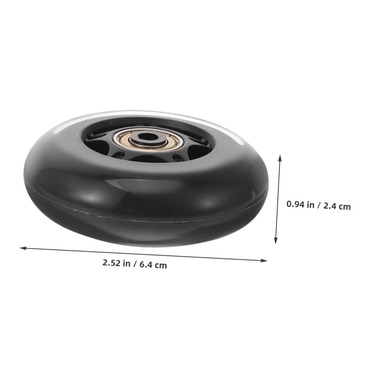 YARNOW Upgrade Your Furniture 4 Pack 2.5 Inch Pu Silent Wheels for Easy Replacement Smooth Movement