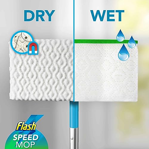 Flash Speedmop Floor Cleaner Starter Kit, Spray Mop, Dry Wet Mop, All-In-One Floor Mopping System (8 Wet + 16 Dry Pads) - Image 4