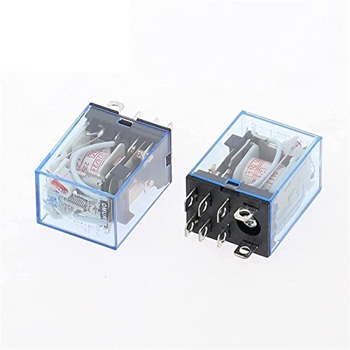 Relé LY2NJ HH62P JCAKES con indicador LED microelectromagnético de 8 pines DPDT DC 12V 4