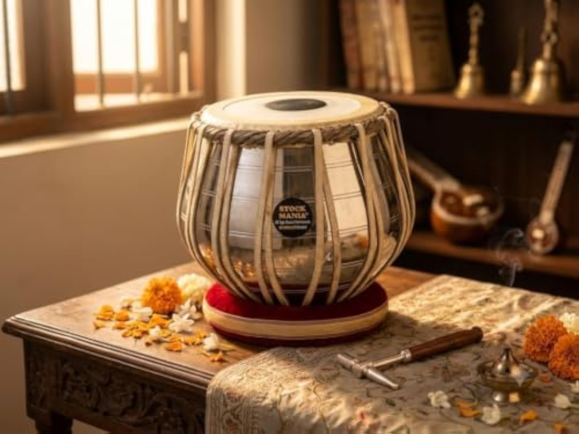 Tabla Set with Steel Bayan and Dayan
