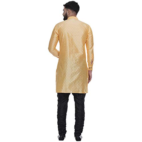 Image of Veera Paridhaan Men's Ethnic Jacquard Printed Long Straight Kurta