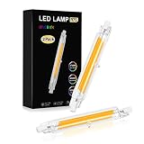 bombilla led r7s slim 78mm Repuesto LED para barra halógena: COB sin parpadeo, R7S LED 118 mm 20 W, muy brillante y duradero, sin parpadeo molesto, la radiación de 360° de potencia lumínica uniforme, sin retraso