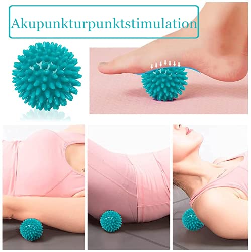 DTnewsun Massage Balls Set-Spiky ball-Peanut Massage Ball-Lacrosse Ball.Ideal for Self Myofascial Trigger Point Release, Deep Tissue Massage, Yoga - Designed to Relieve Stress and Relax Tight Muscles - Image 6