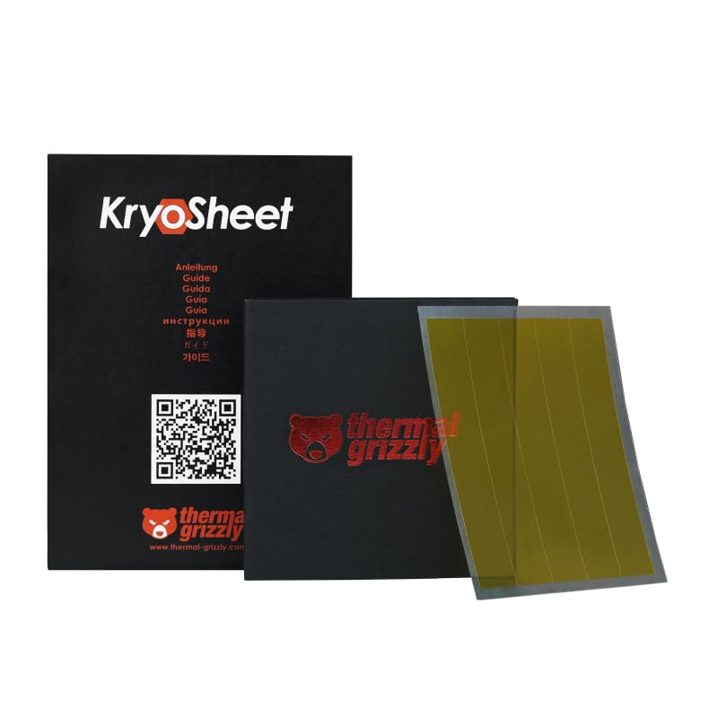 Image of Thermal Grizzly KryoSheet (44x37x0.2mm) - Ultra High Thermal Conductivity Graphene Thermal Pad - Perfect Alternative for Thermal Paste on CPU /GPU /PS4 /PS5 /Xbox - Made in Sweden