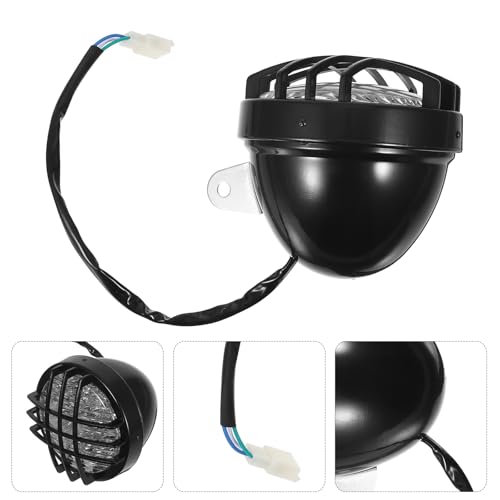 Ipetboom Atv Front LED Headlight with Metal Grid Cage, Go Kart Head Light Replacement for Four Wheeler, Beach Buggy Headlight Kit Suitable for Off-Road Utility Vehicles and Quads - Image 8