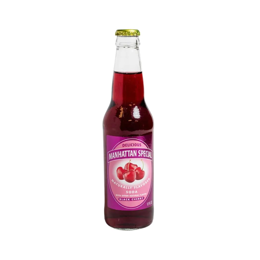 Manhattan Special Premium Soda Variety, Classic Glass Bottles, Italian-Style Craft Beverage, 12 fl oz Each (12-Count) (12, Espresso Soda – Original)