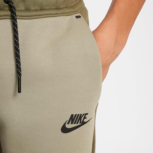 Nike Sportswear Tech Fleece Big Kids' Joggers (HV5869-222, Medium Olive/Light Army/Black/Black)4