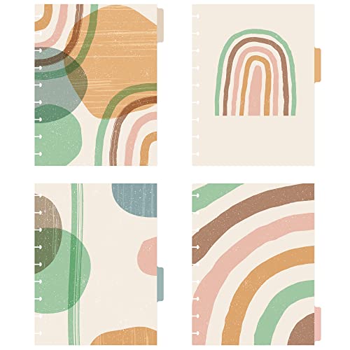 Intercalaires Avery Happy Planner à 9 disques robustes avec motif arc-en-ciel