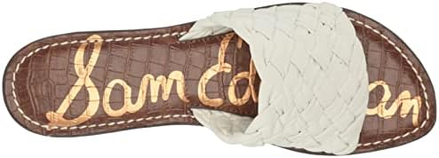 Sam Edelman Women's Griffin Flat Sandal, Bright White, 8 | Image 4