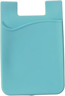 Porta Cartão Adesivo para Celular, Suporte para Cartões De Silicone, Iphone, Android, Premium (Azul)