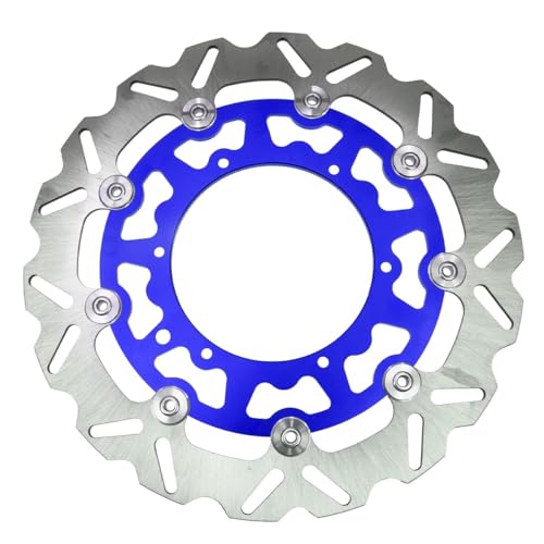 EXC SXF XC XCF XCW �ɓK�� Husqvarna TE FC TC TX FX �t�����g�u���[�L�f�B�X�N���[�^�[�u���[�L�L�����p�[�A�_�v�^�[�u���P�b�g�ɓK��(320MM Disk Blue)