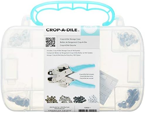 We R Memory Keepers 6 x 8.5 x 1.25-inch Crop-A-Dile Carrying Case, Teal