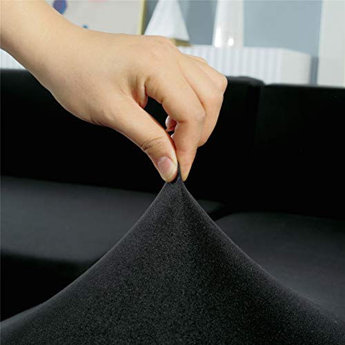 Housse pour canapé d'angle confortable et extensible pour chaise longue