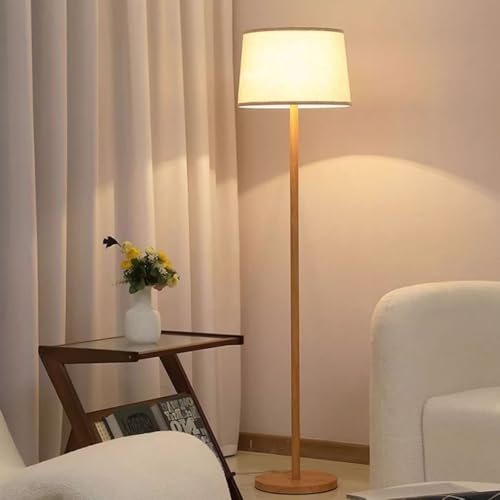 Lampadaire sur pied variable E27 avec abat-jour lin de 153 cm haut - 3