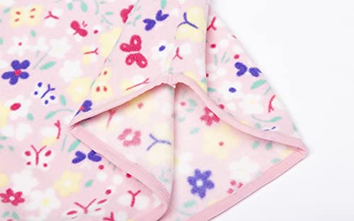 Mud Kingdom Cute Fleece Sweatshirts For Toddler Girls Long Sleeve Pullover Top Casual Soft Winter Pink Flower 3T #TOP5