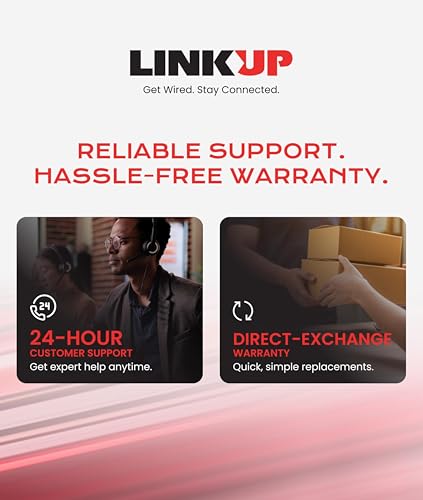 Image of LINKUP PCIE 5.0 Riser Cable | for Vertical GPU Mount | Left Angle | Graphics Card GPU Ready | Usable with PCIe 4.0 & RX 9070 / RTX5090 | 20cm (Total Length: 24cm)