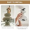 Ceiling Fan Remote Control Kit with Light Receiver Controller, 6-Speed Adjustable, Long Range Transmission, High Voltage Compatible 90-265V
