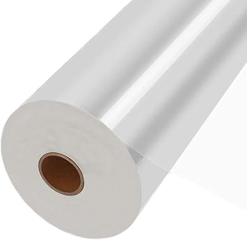 JOYIT Clear Cellophane Wrap Roll, 330ft x 31.5in, 3 Mil Thick, 16" Folded