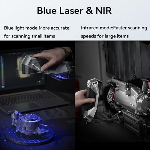 creality 3d scanner raptor scanner for 3d printing hybrid technology for versatile scanning high precision with 002mm anti-shake tracking 24-bit fast full-color scanning for windows macos