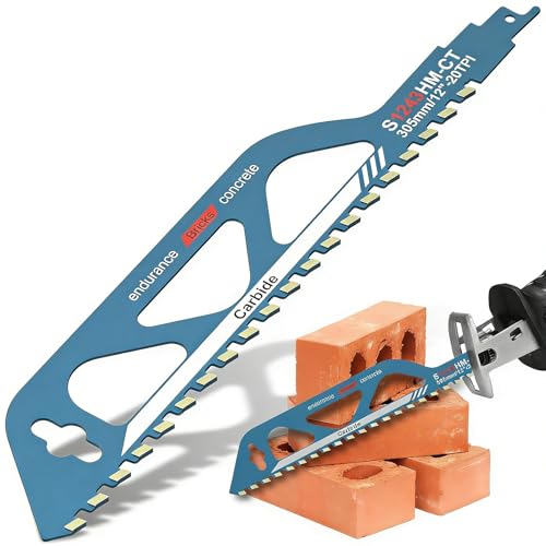 Lame Scie Sabre Brique, 1 pièce Lame Scie Sabre, La me De Sc ie S abre, La mes Sc ie Sa bre, La me Sci e Sabr e Bois, Convient pour la découpe du bois, du métal, du béton et de la brique.