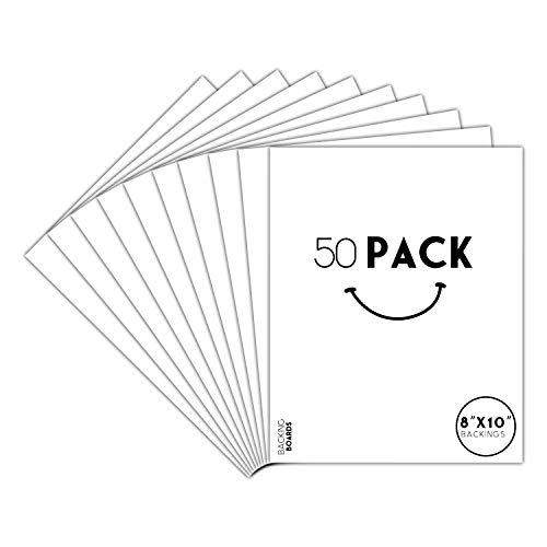 Golden State Art, Pack of 50, 8x10 Inch White Backing Boards by Golden State Art - Used condition - US$25.57
