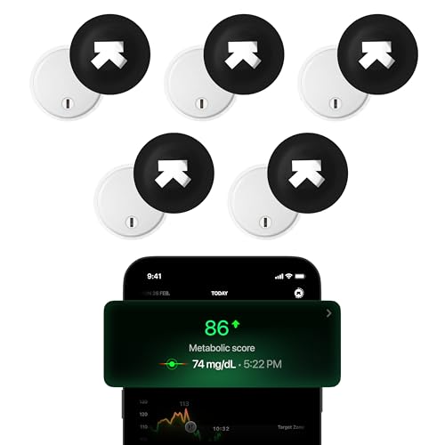 Image of Ultrahuman M1 | CGM Glucose Monitor Device | Smart Glucose Monitoring via App | Continuous Glucose Monitoring | Real Time Blood Sugar Monitoring Device | No Finger Pricks, 14 Day Wearable (5 Sensors)