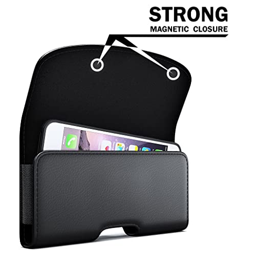 Debin Cell Phone Holster For Iphone 13 Mini, 12 Mini, Se, Iphone 8, 7, 6S Belt Holster Case With Belt Clip Carrying Pouch Holder (Fits Apple Iphone 13 Mini, 12 Mini, Se, 8 With Protective Case On) #TOP1