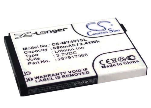 Colore: Nero 3.7V Batteria compatibile con Sagem MY-401L, MY401L, MY401C, MY-401C