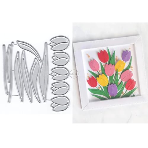 Acquista 14*13 cm Due Fiori DIY Stratificazione Stencil Pittura Murale Scrapbook Colorazione Goffratura Album Modello Decorativo in Italia a partire da 1.01