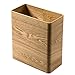 Produktbild HAIMENG Mülleimer aus Holz, schmal, klein, quadratisch, für Hochschule, Schlafzimmer, Büro, Edelstahl, automatischer Mülleimer, Holz, C1, As Shown