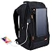 Produktbild MMFXUE 7 Watt Solar Rucksack,Diebstahlschutz, wasserdicht, mit USB-Port, für den Außenbereich, multifunktional, für Reise/Schule/Arbeit schwarz Schwarz