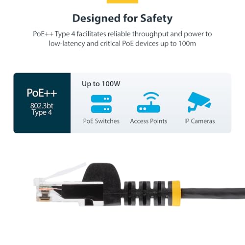 StarTech.com 1,5 m czerwony cienki kabel Ethernet CAT6, Snagless RJ45, LSZH, 28AWG czysta miedź, cienki kabel sieciowy/przewód