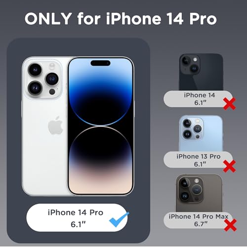 Image of CACOE Magnetic Case for iPhone 14 Pro 6.1 inch, Clear