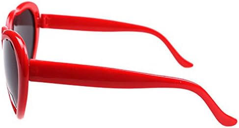 Armear Women Fashion Oversized Heart Shaped Retro Sunglasses Cute Eyewear UV400