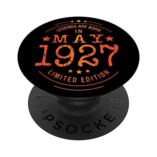 Cumpleaños Mayo 1927 Edición Limitada Regalo Legend May PopSockets PopGrip Intercambiable