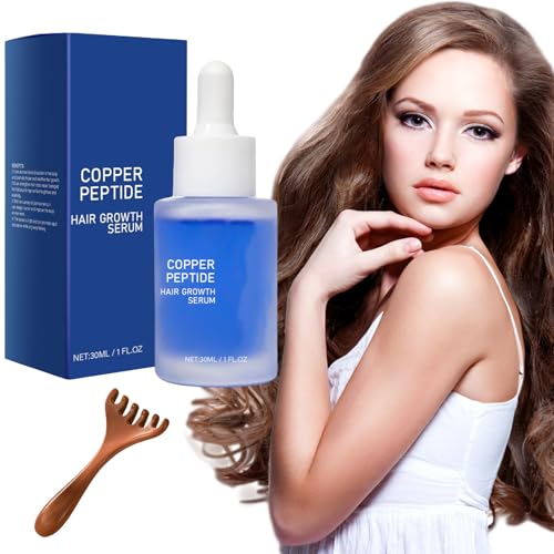 Copper Peptide Hair Growth Serum for Thinning Hair 30ml,Copper Peptide Serum,Serums for Hairs Growth,Hair-Loss,Damaged Care,for Women and Men