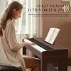 Ktaxon Digital Piano 88-Key Weighted Action Electric Piano with 3-Pedal Unit, Double Bluetooth, Split/Touch/Transpose Control Functions(Black Walnut)