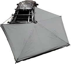 Overland Vehicle Systems HD Nomadic 270 LTE Passengers Side Awning | Dark Gray | Includes Black Travel Cover | 19689909