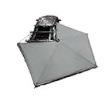 Overland Vehicle Systems HD Nomadic 270 LTE Passengers Side Awning | Dark Gray | Includes Black Travel Cover | 19689909