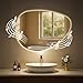 CLP Specchio da Bagno Almafie con Illuminazione, Specchio da Bagno antiappannamento, Specchio da Parete LED, con e Senza Bluetooth, Contenuto del Set:con Bluetooth immagine