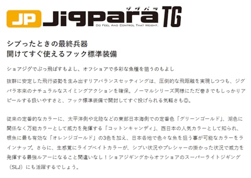 メジャークラフト ルアー メタルジグ タングステン ジグパラ 24g #3レッドゴールド JPTG-24g 4枚目