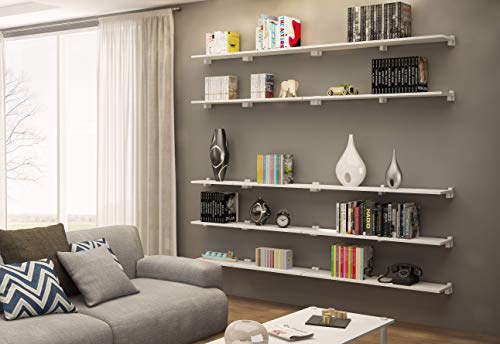 Prat-K Lineare Prateleira Reta, Branca, 1. 5 X 10 X 80cm