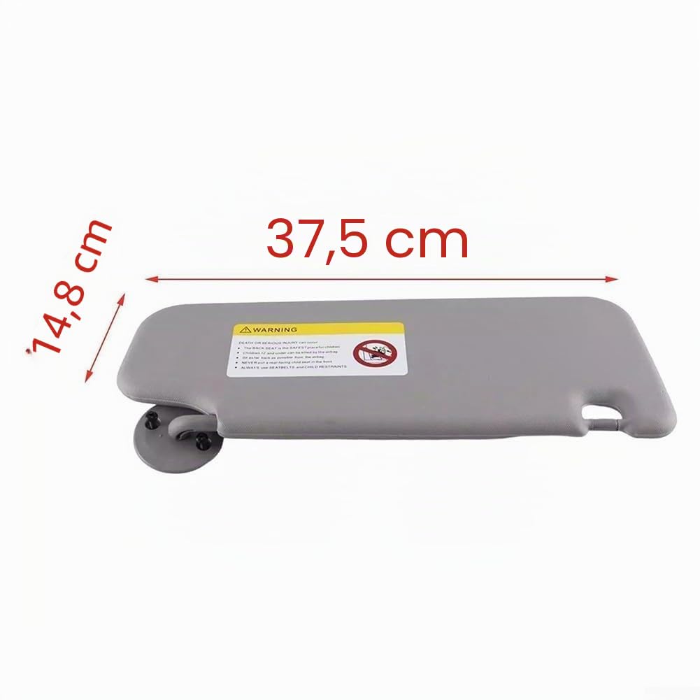 Pare-soleil de rechange côté conducteur et passager compatible avec les véhicules (spécifications OEM)