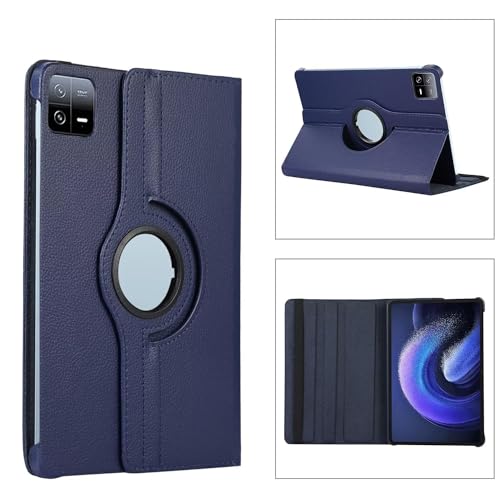 Image of Flip Cover for Xiaomi Mi Pad 6 (11 inch) 360 Degree Rotating Stand Case Cover (Blue)