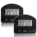 ❤❤Praktischer lauter Alarm: Lauter und klarer Piepton, ideal für die Warnung während des Kochens, mit der Fähigkeit, einen Countdown von bis zu 99 Minuten und 59 Sekunden zu haben, dies ist perfekt für die Zeitmessung in jedem Restaurant, Bäckerei, Café oder Pizzeria.