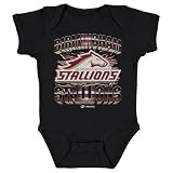 500 LEVEL Birmingham Stallions Vintage One-Piece Infant Bodysuit (Black, 24M)