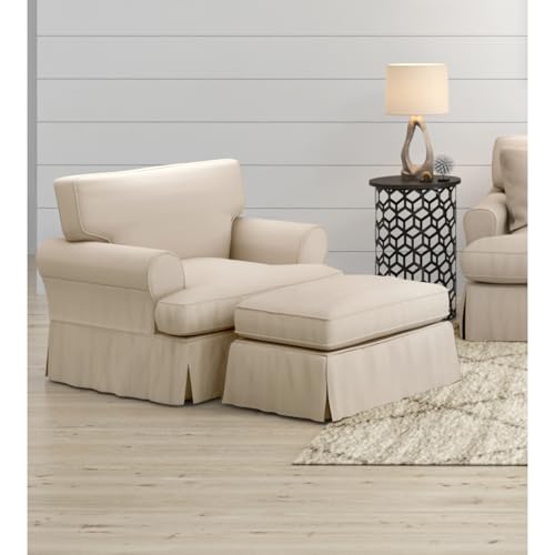 Sillón con Cojín T y Funda Lavable Beige miniatura 1
