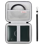 Supmay Hard Carrying Case for Fujifilm Instax Square Link Smartphone Printer, Photo Print Storage Holder with Mesh Pocket for Instax Square Instant Color Film, USB Cable, Black